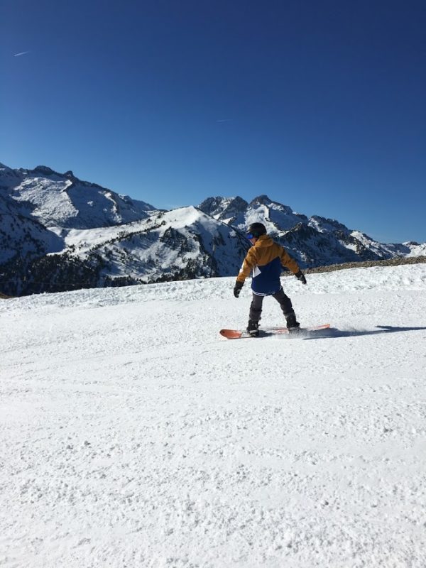 cours de snowboard à Saint Lary