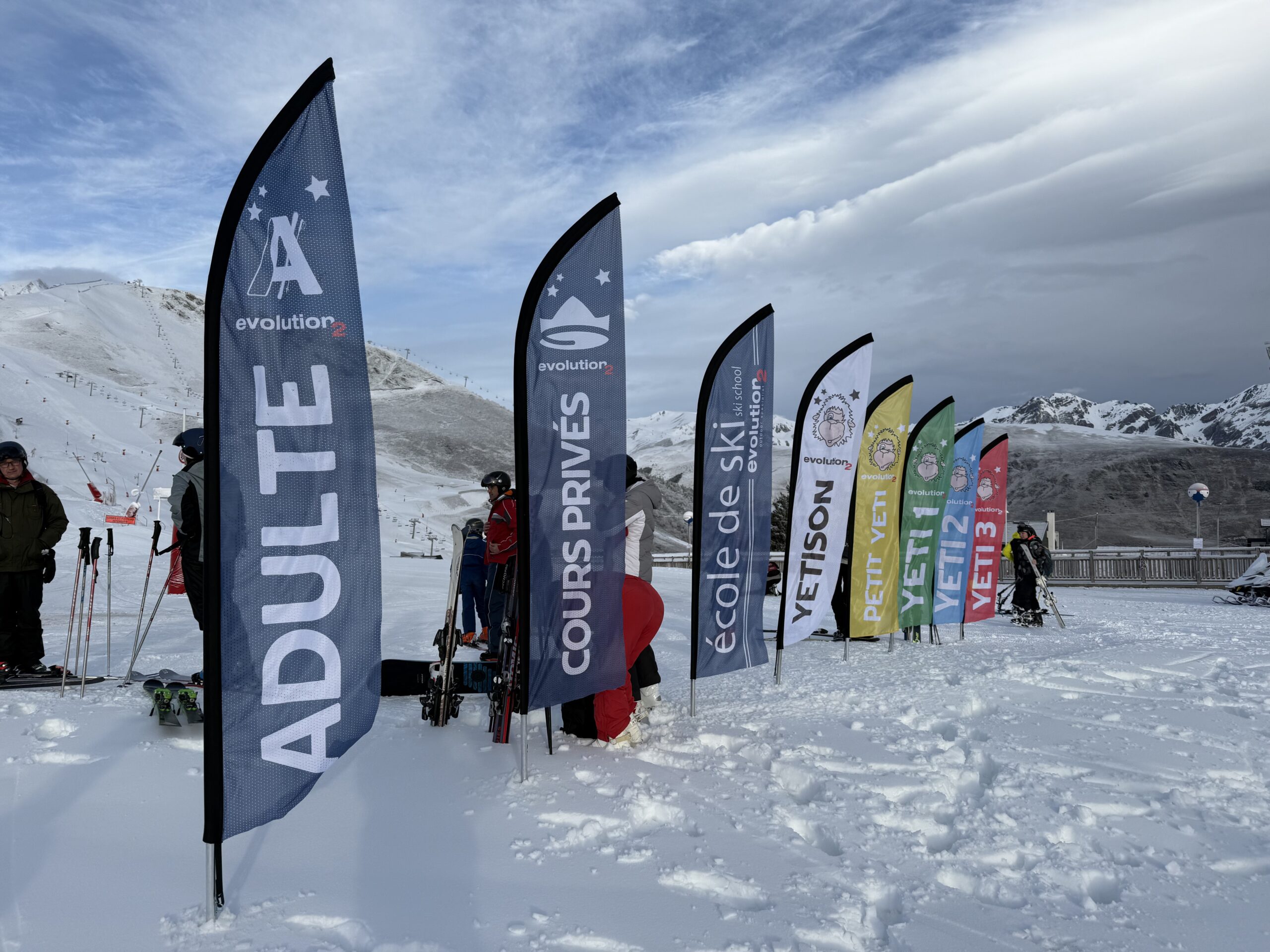 Départ cours de ski Evolution 2 Saint-Lary rendez vous