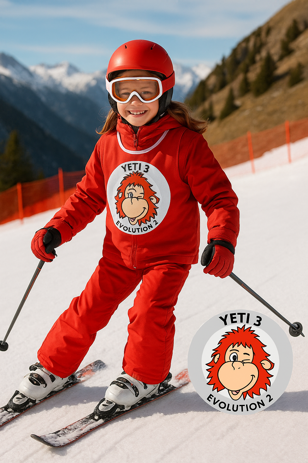 yeti 3 evolution 2 Saint Lary yeti academy cours de ski collectif enfant