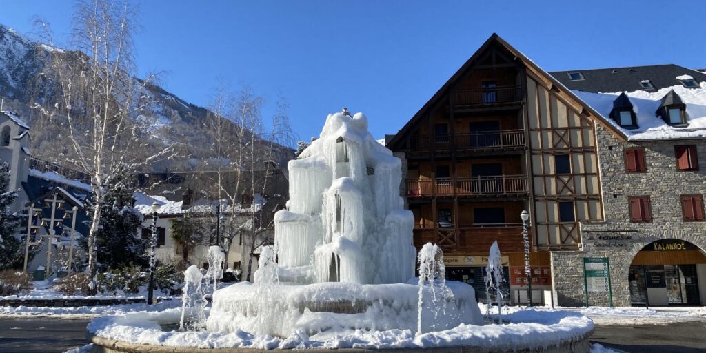 Saint-Lary (Pyrénées) l'hiver