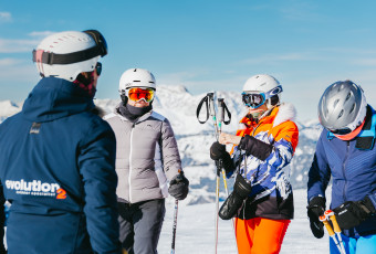 cours partagés moniteur de ski partagé Saint-Lary Evolution 2