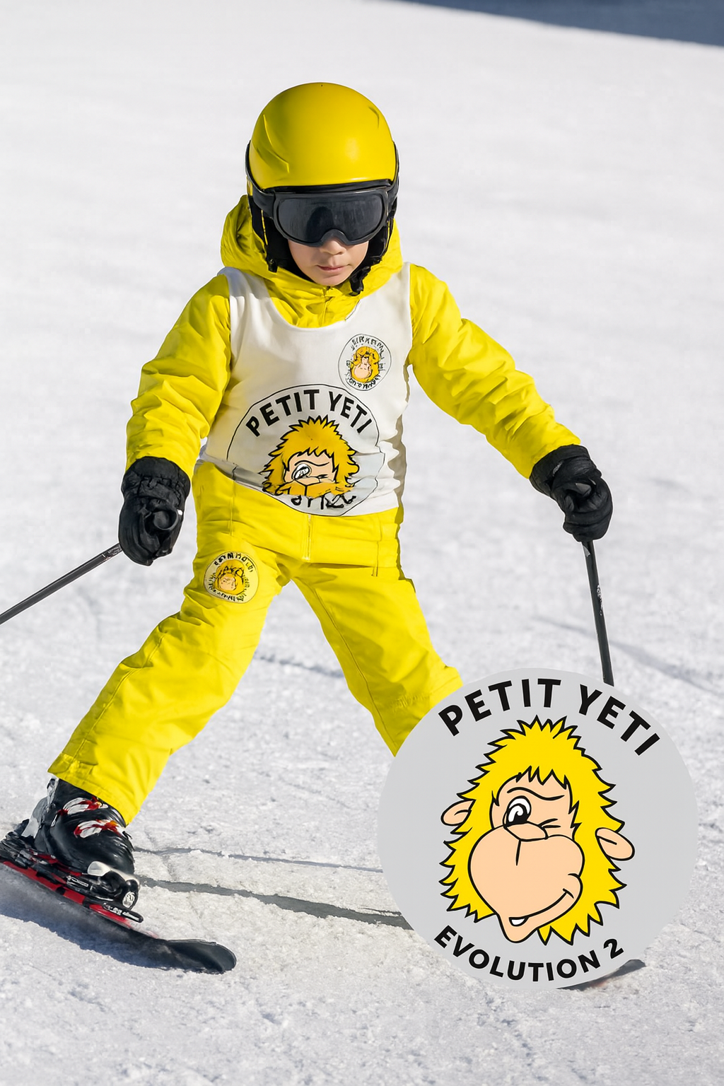 petit yeti : niveau de ski, médaille école de ski evolution2 saint lary