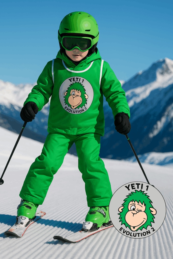 yeti 1 : niveau de ski, médaille école de ski evolution2 saint lary