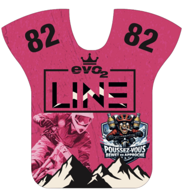 dossard VTT Evo2 Line Saint-Lary poussez vous bewet en approche